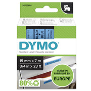 DYMO® Original D1-Schriftband für LabelManager™ 19mm x 7m - Polyester, wieder ablösbar - schwarz auf blau