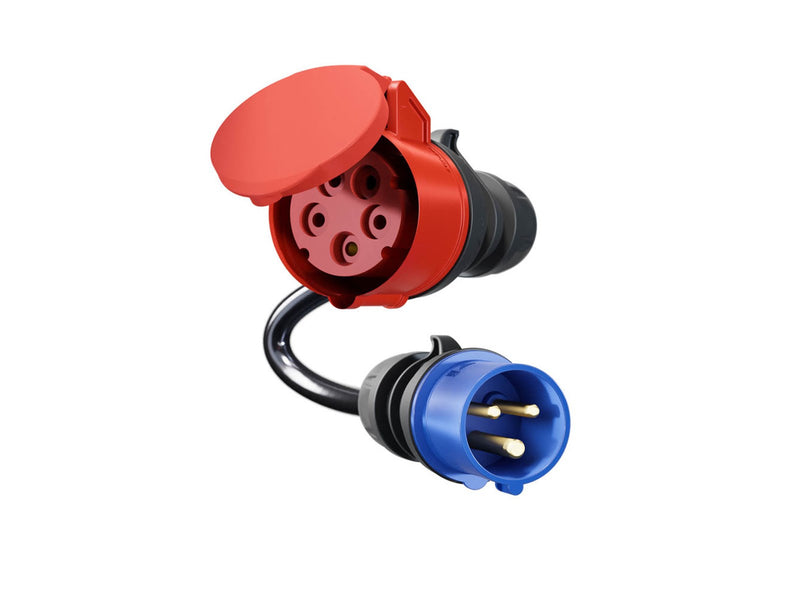 go-e Gemini flex 11 kW adapter CEE blue 16 A