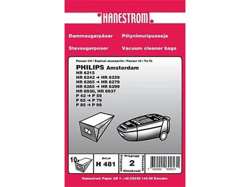 hanestroem Vacuum Cleaner Bags - 10 pcs