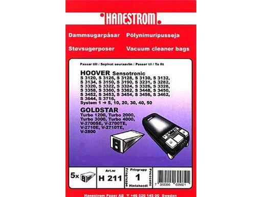 hanestroem Vacuum Cleaner Bags - 5 Pack