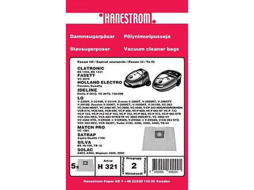hanestroem Vacuum Cleaner Bags - 5 pcs