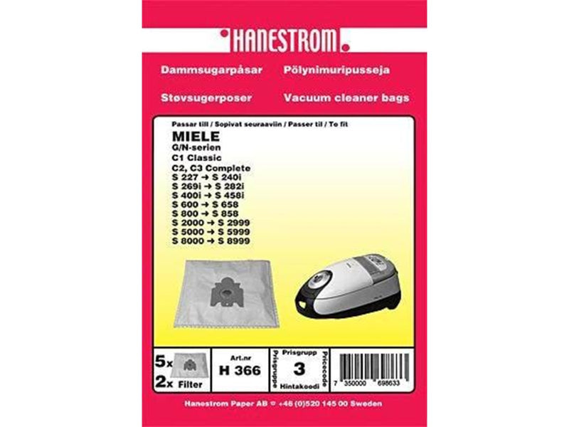 hanestroem Vacuum Cleaner Bags - 5 pcs