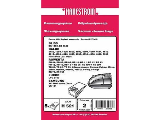 hanestroem Vacuum Cleaner Bags - 5 pcs