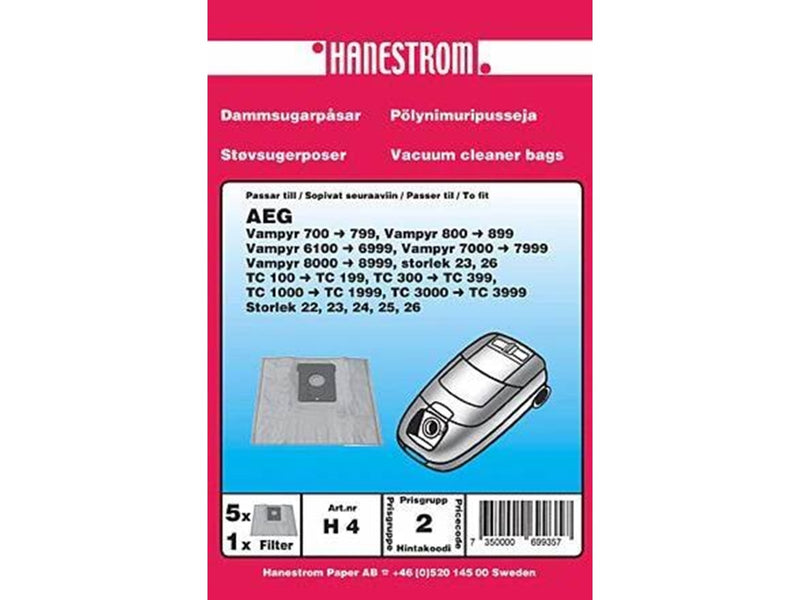 hanestroem Vacuum Cleaner Bags AEG 700