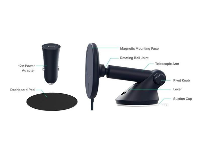 iOttie Velox MagSafe Magnetic Wireless Dash & Windshield Mount