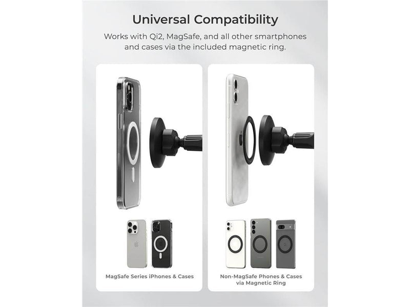 iOttie iTap 3 MagSafe Air Vent Mount with Magnetic Ring Adapter