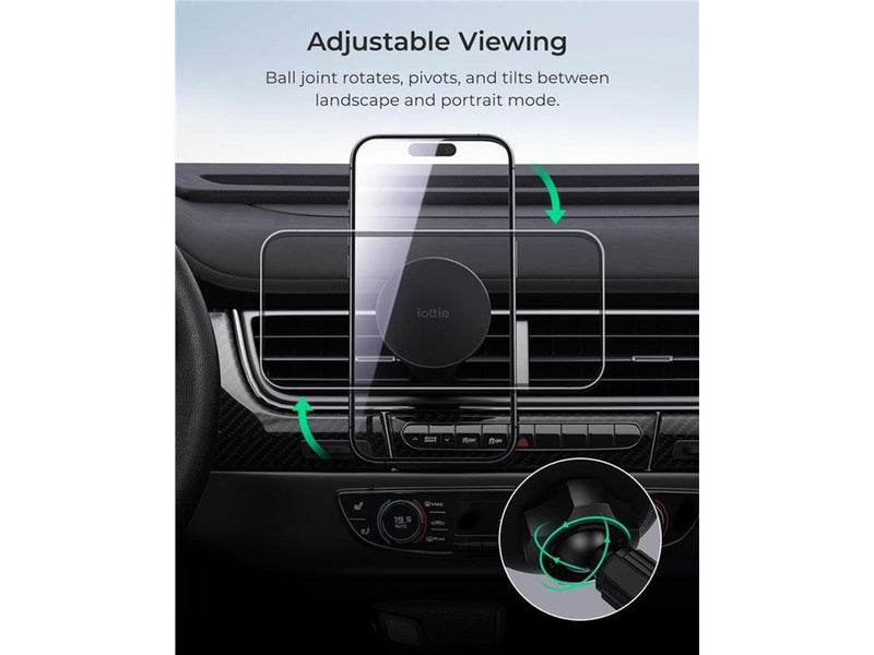 iOttie iTap 3 MagSafe Air Vent Mount with Magnetic Ring Adapter