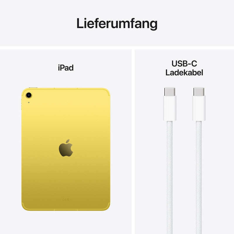 Apple iPad 11. Generation + Cellular 27,69cm (10,9') 128GB gelb