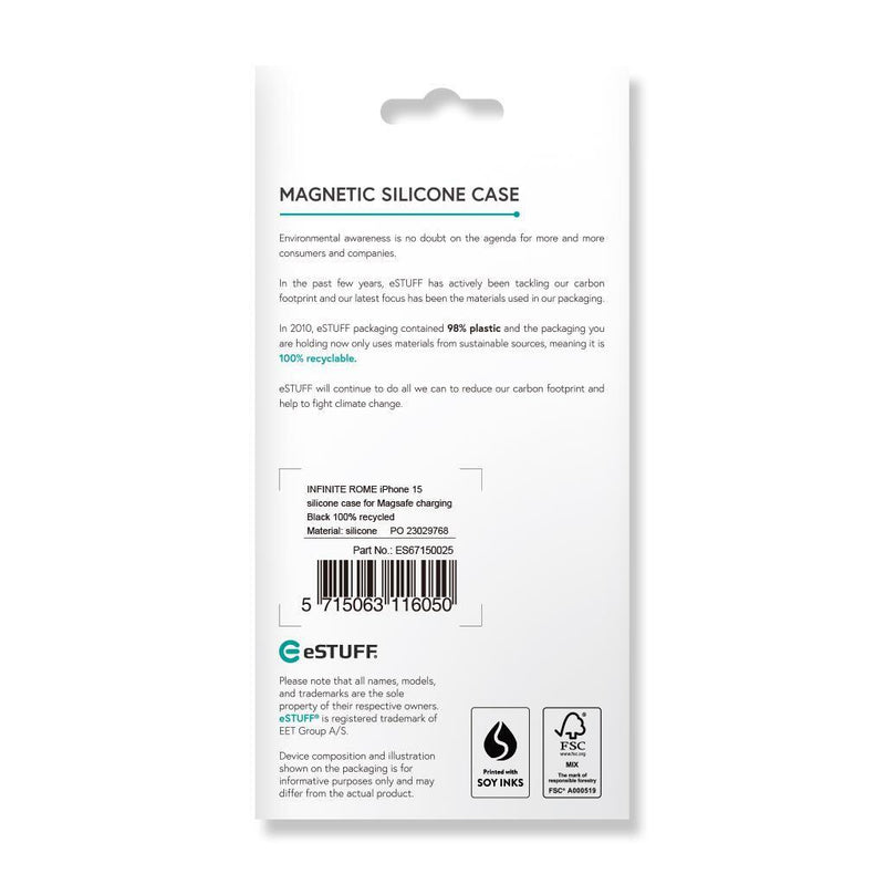 eSTUFF iPhone 15 INFINITE ROME - Black