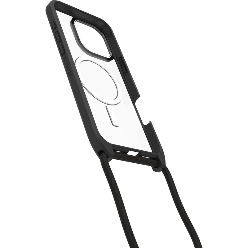 OtterBox React Necklace MagSafe Apple iPhone 16 Pro Max Black Crystal - clear/black
