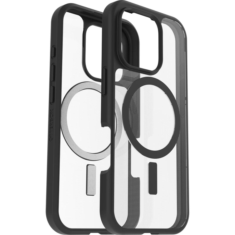 OtterBox React MagSafe Apple iPhone 16 Pro Black Crystal - clear/black