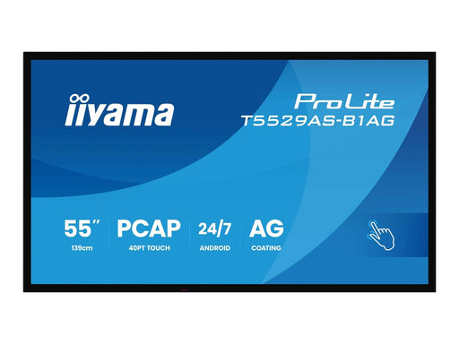 iiyama ProLite T5529AS-B1AG 55" Class (54.6" viewable) LED-backlit LCD display - 4K - for digital signage