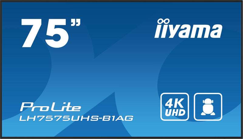 iiyama ProLite LH7575UHS-B1AG Signage Display 189,3cm (75 Zoll)