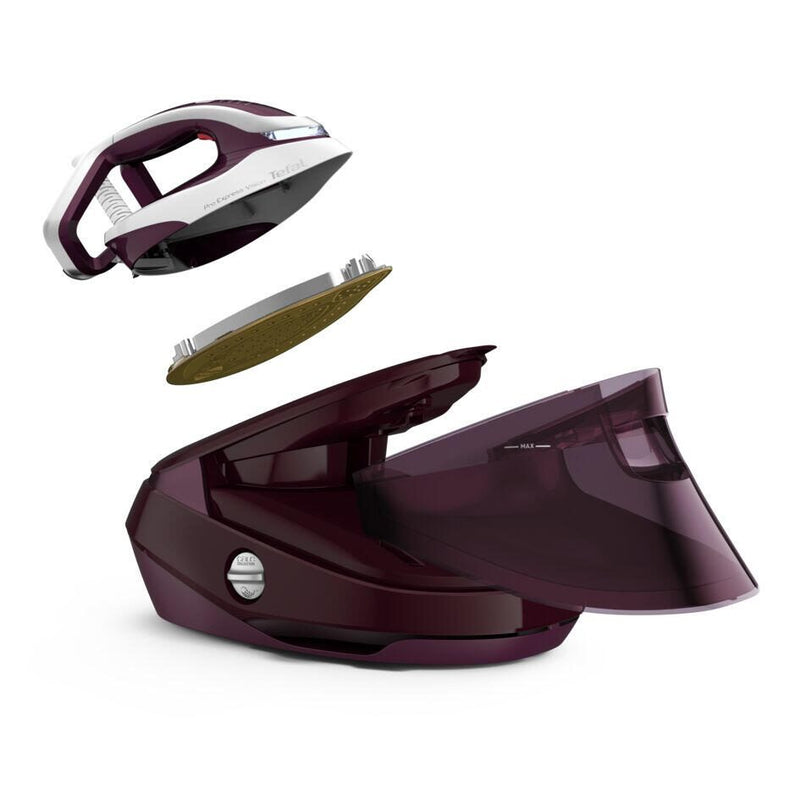 Tefal Pro Express Vision GV9810 Dampfbügeleisen, Dunkelrot/Weiß