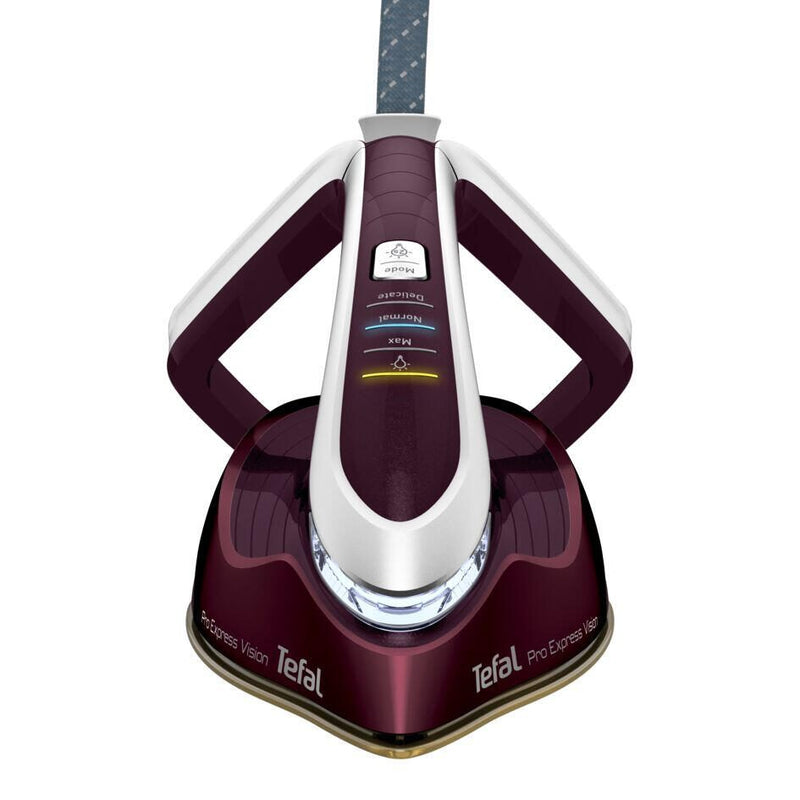 Tefal Pro Express Vision GV9810 Dampfbügeleisen, Dunkelrot/Weiß