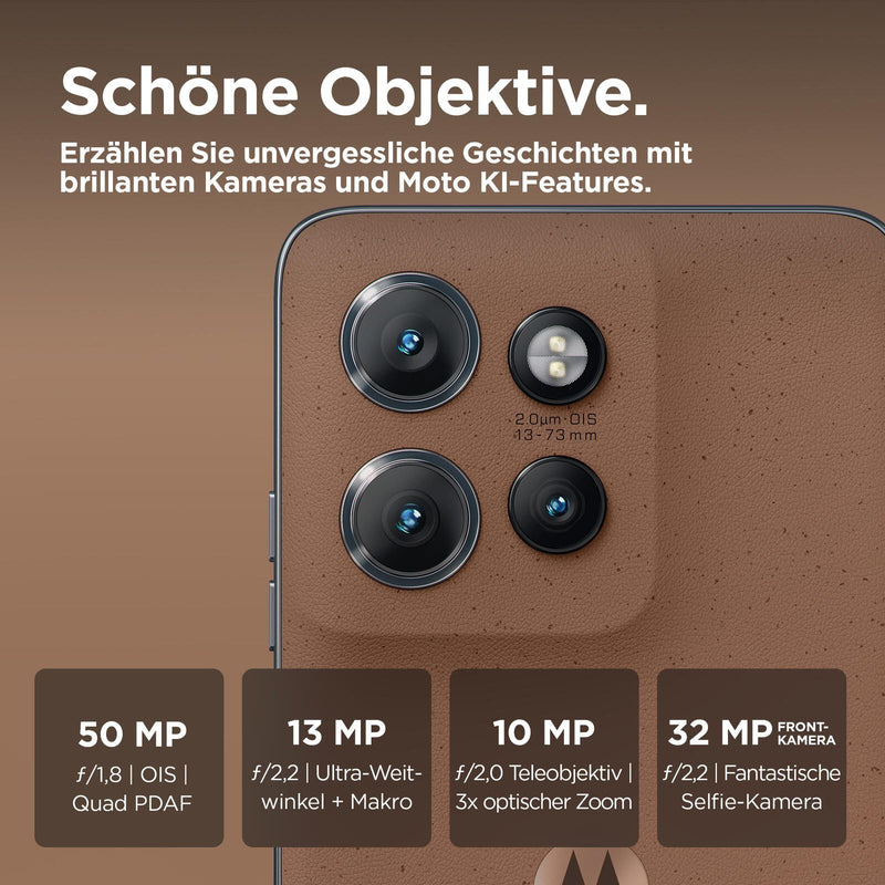 Motorola edge 50 Neo - 5G Smartphone 12GB/512GB (6.4'), Pantone Mokka Mousse