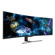 LC-Power Curved Gaming-Monitor LC-M49-DFHD-144-C-Q QLED-VA-Display 124,5 cm (49')