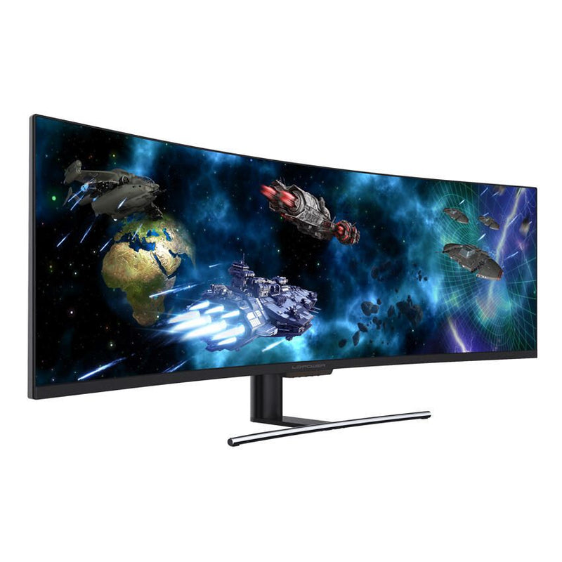 LC-Power Curved Gaming-Monitor LC-M49-DFHD-144-C-Q QLED-VA-Display 124,5 cm (49')