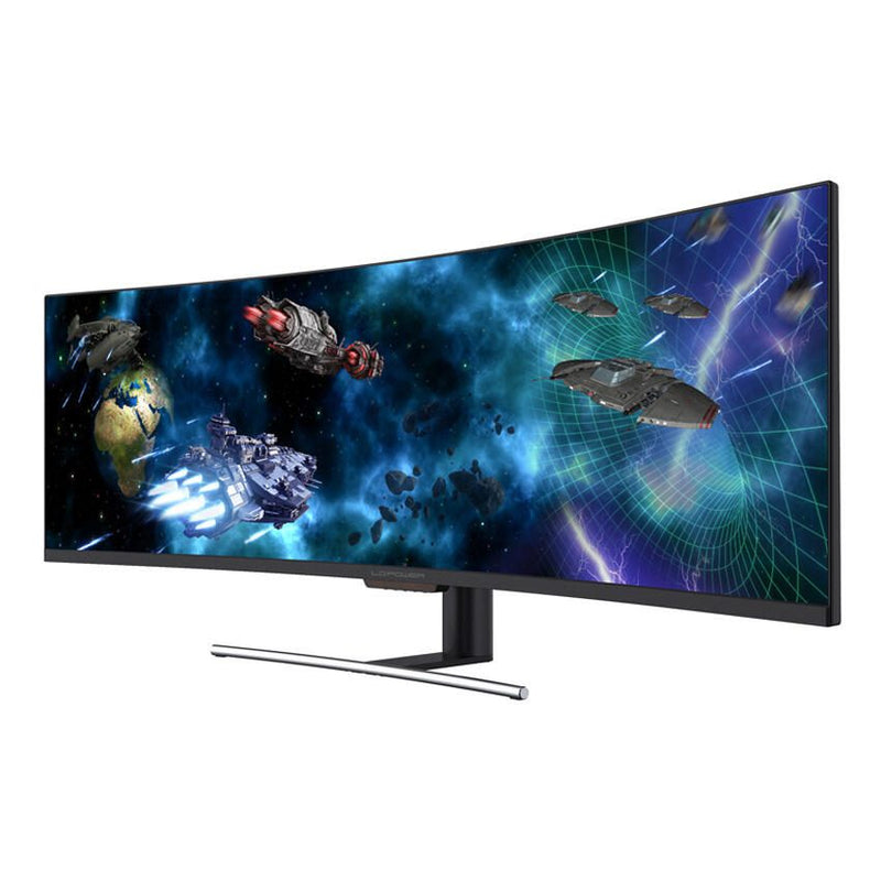 LC-Power Curved Gaming-Monitor LC-M49-DFHD-144-C-Q QLED-VA-Display 124,5 cm (49')