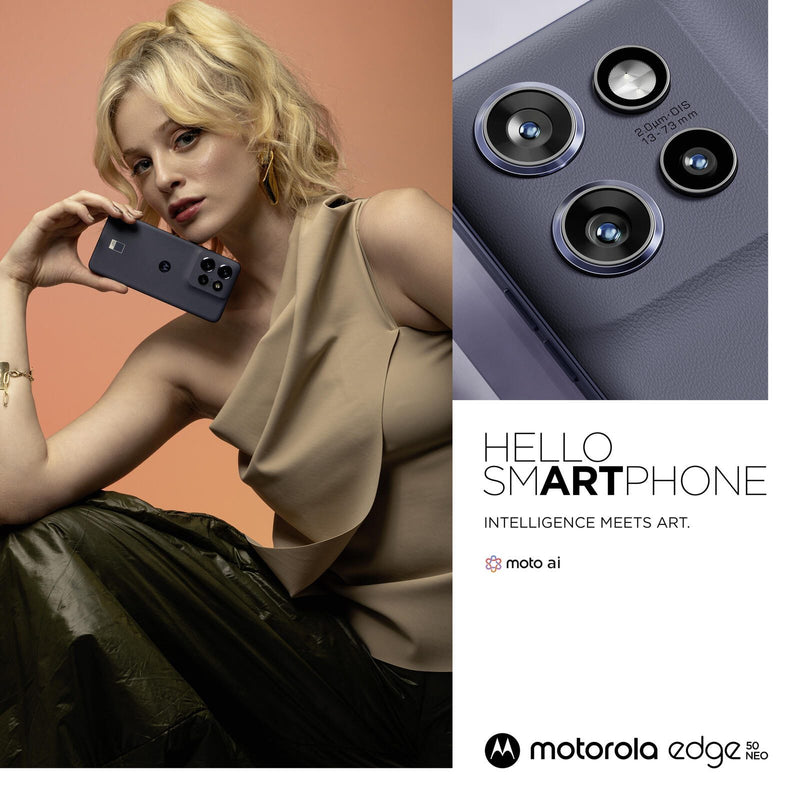 Motorola Edge 50 Neo - 5G Smartphone 12GB/512GB (6.4'), Pantone Grisaille