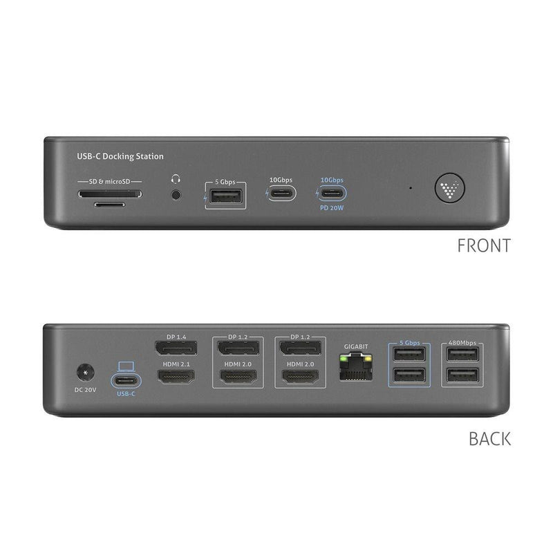 Vuelogic - USB-C Docking Station - Quad Display DisplayLink ready - 8K-Unterstützung