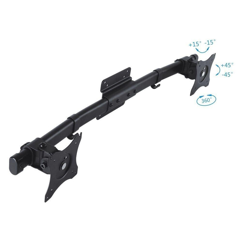 PureMounts Adapter Schreibtisch Halterung VESA75/100 auf 2x VESA75/100