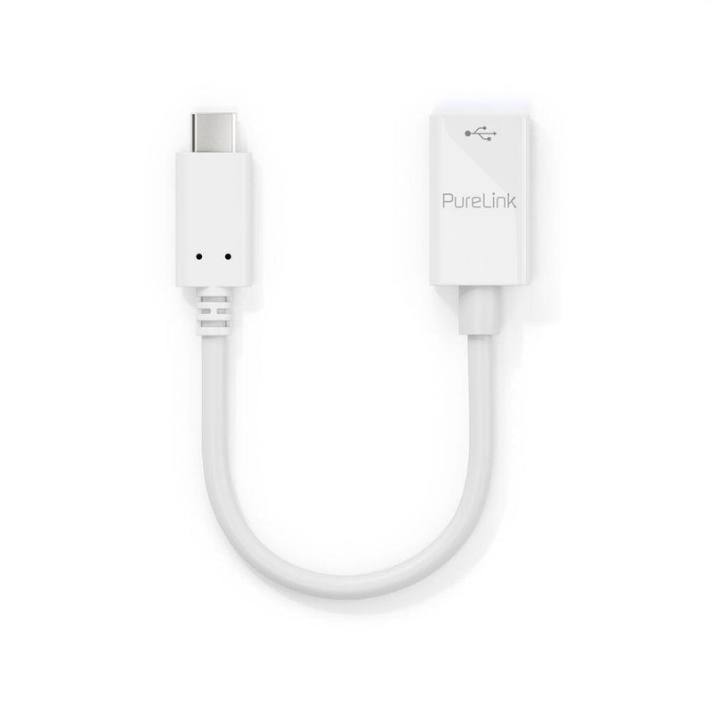 PureLink USB-C auf USB-A Adapter - USB 3.1 Gen1 - OTG - iSerie - weiß - 0,10m