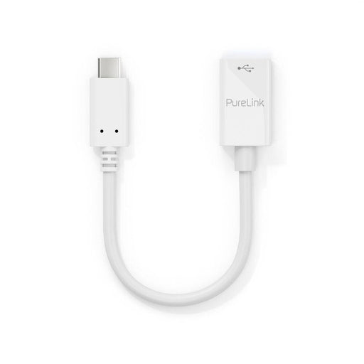 PureLink USB-C auf USB-A Adapter - USB 3.1 Gen1 - OTG - iSerie - weiß - 0,10m