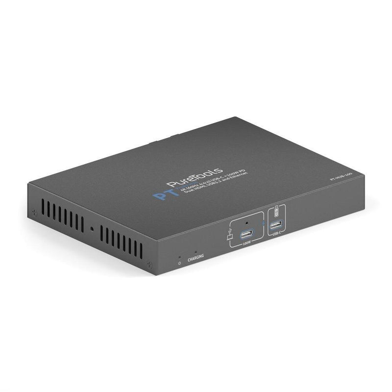 PureTools - ProAV USB-C Alt-Mode Docking Station - 4K (60Hz 4:4:4) USB-C + 100W PD Dual 4K HDMI Ausgang, USB 3.2 und Eth