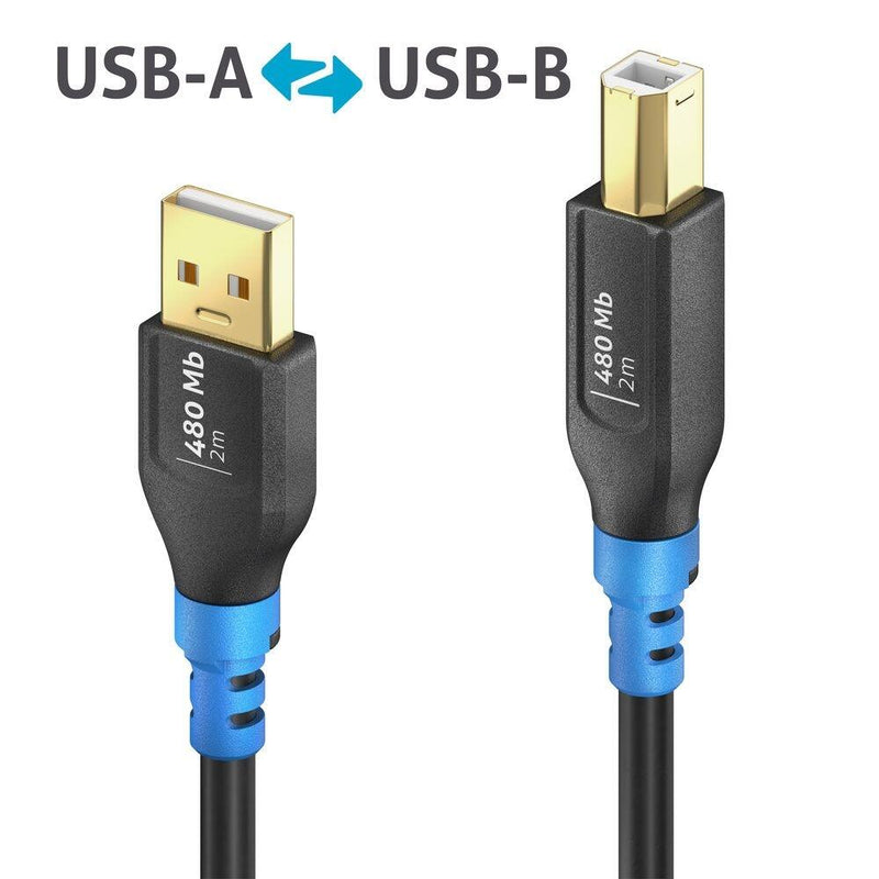 PureLink FlexInstall USB-A auf USB-B Kabel USB 2.0 480Mbps 2.00m