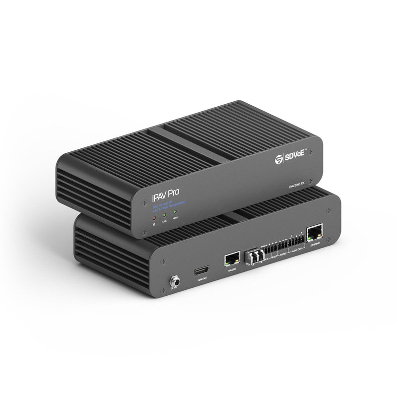 PureTools IPAV PRO - 10G CAT & Glasfaser AV über IP SDVoE kompatibler Receiver - Standardgehäuse