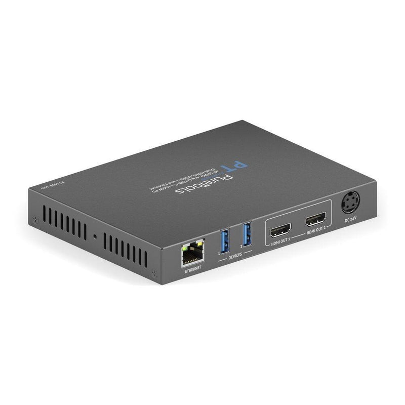 PureTools - ProAV USB-C Alt-Mode Docking Station - 4K (60Hz 4:4:4) USB-C + 100W PD Dual 4K HDMI Ausgang, USB 3.2 und Eth