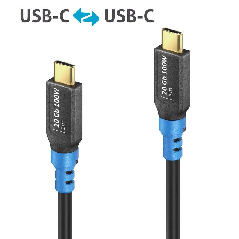 PureLink FlexInstall USB-C auf USB-C Kabel USB4 Gen2x2 20Gbps 100W 1.00m