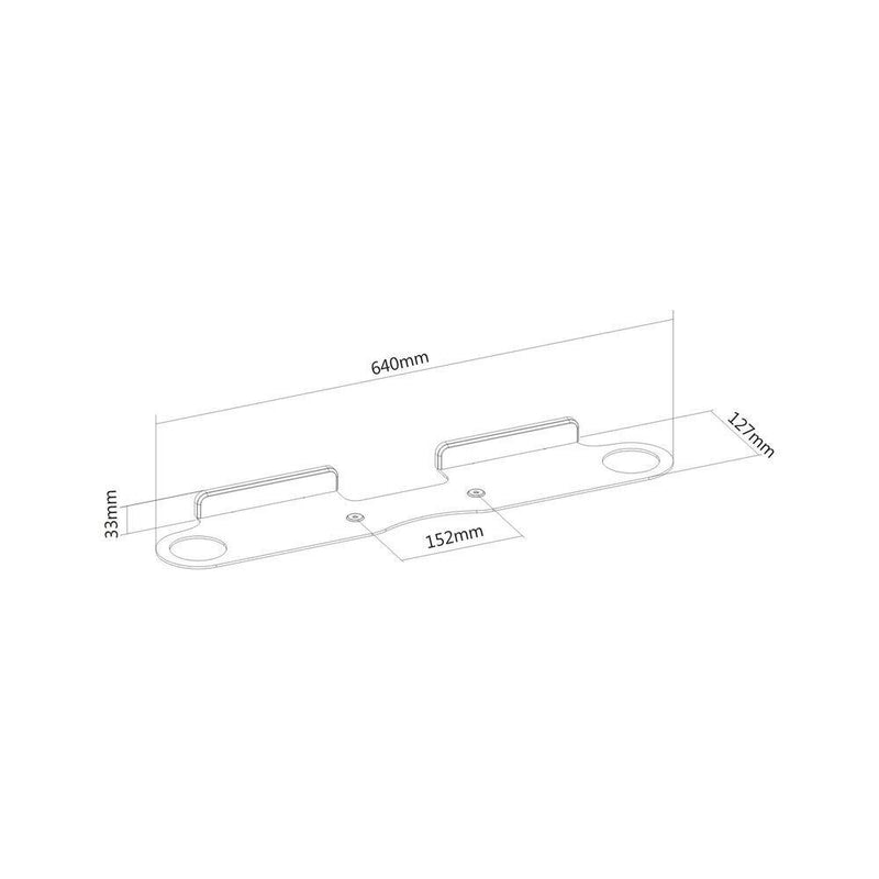 PureMounts Lautsprecher Wandhalterung für Sonos® Beam, weiß