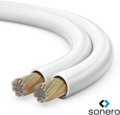 Sonero Lautsprecherkabel 2x2,5mm², CCA 20,0m, weiß