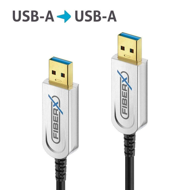 FiberX Serie - USB 3.1 Glasfaser Kabel - USB-A USB-A - 35m