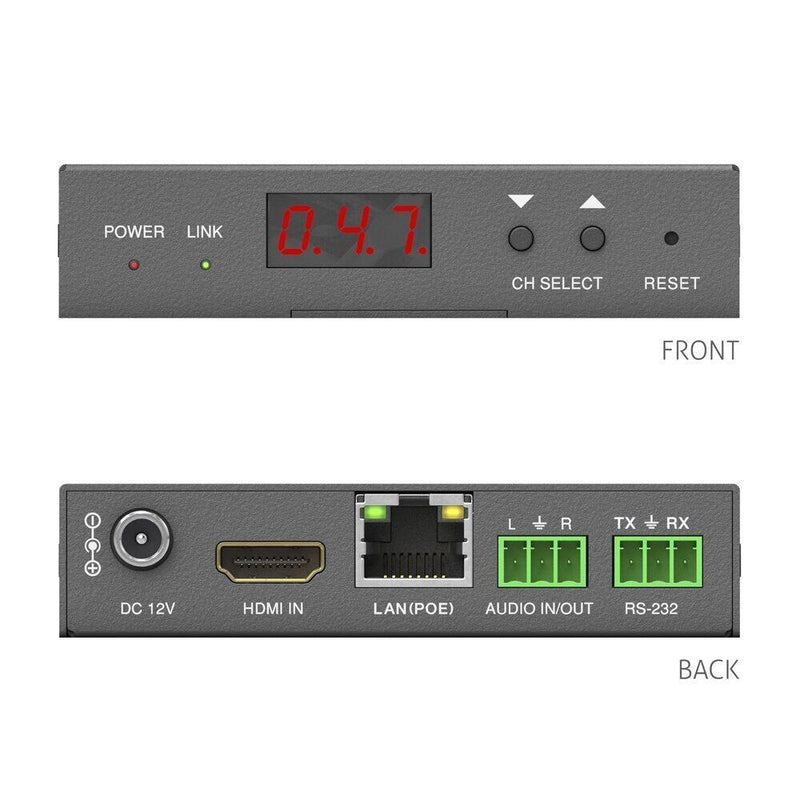 PureTools - HDMI IP Transmitter, H.264/265 IP streaming encoder - H.264/265 Encoder 1200p (60Hz 4:4:4) mit Videowand