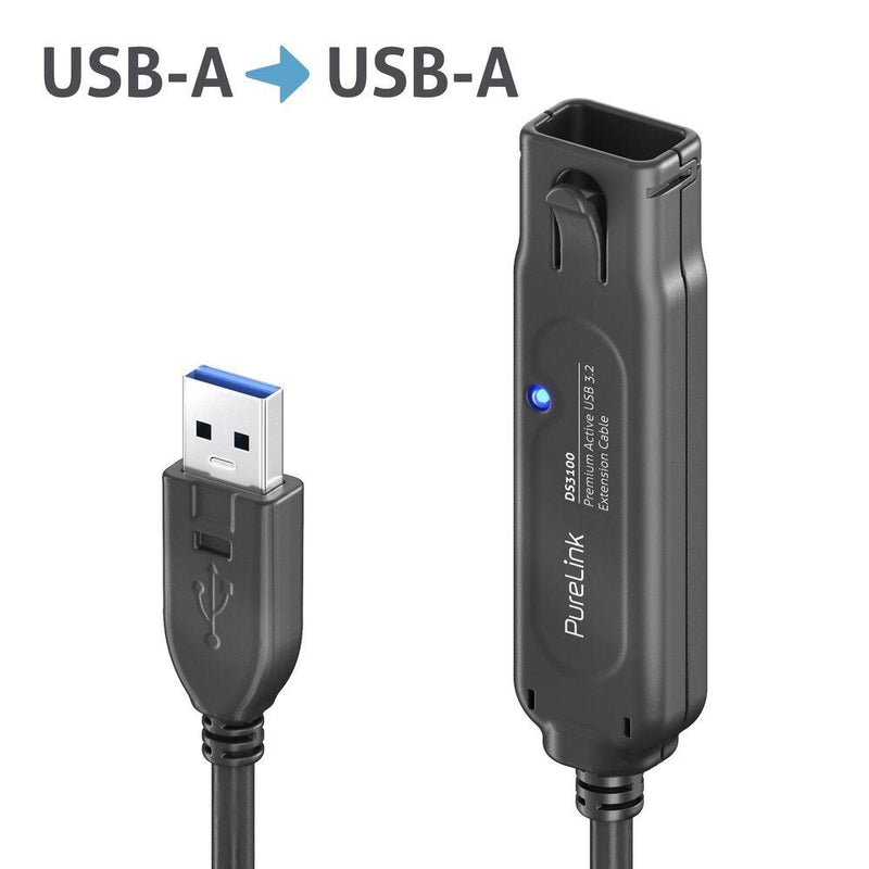 PureLink USB 3.1 Gen.1 Aktiv Verlängerung - schwarz - 5,00m