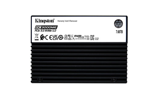 Kingston Technology 7,68TB DC3000ME U.2 PCIe 5.0 NVMe TCG Opal Enterprise SSD