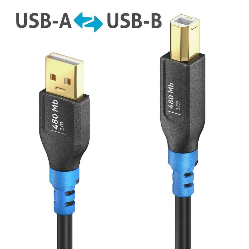 PureLink FlexInstall USB-A auf USB-B Kabel USB 2.0 480Mbps 1.00m