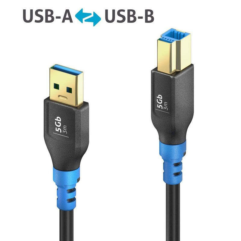 PureLink FlexInstall USB-A auf USB-B Kabel USB 3.0 5Gbps 3.00m