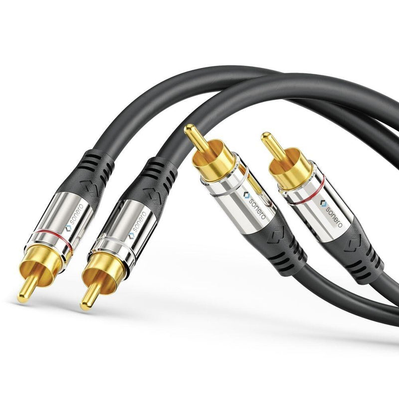 Sonero 2x Cinch Stereo Audio Kabel 12,5m