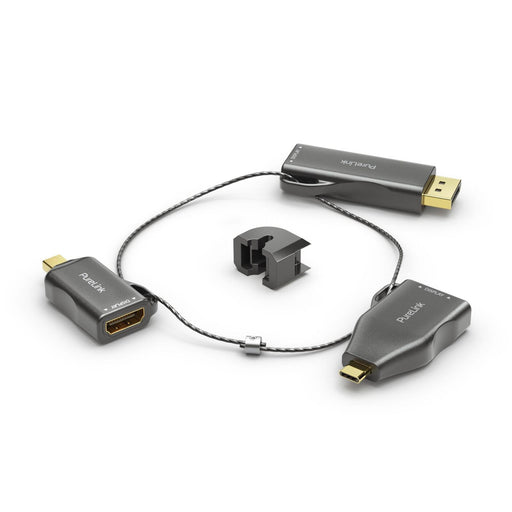 PureLink Adapter Ring Klein - 3x HDMI 4K60Hz - miniDP/DP/USB-C > HDMI, gold plated, schwarz