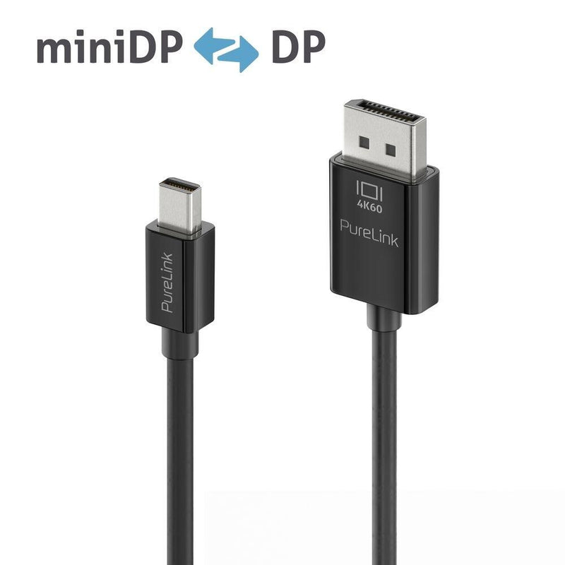PureLink Mini DisplayPort auf DisplayPort Kabel - 4K60 - iSerie - schwarz - 1,50m
