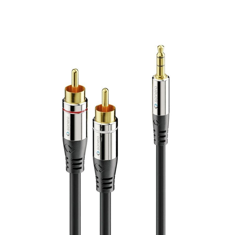 Sonero 2x Cinch auf 3,5mm Audio Kabel 0,5m