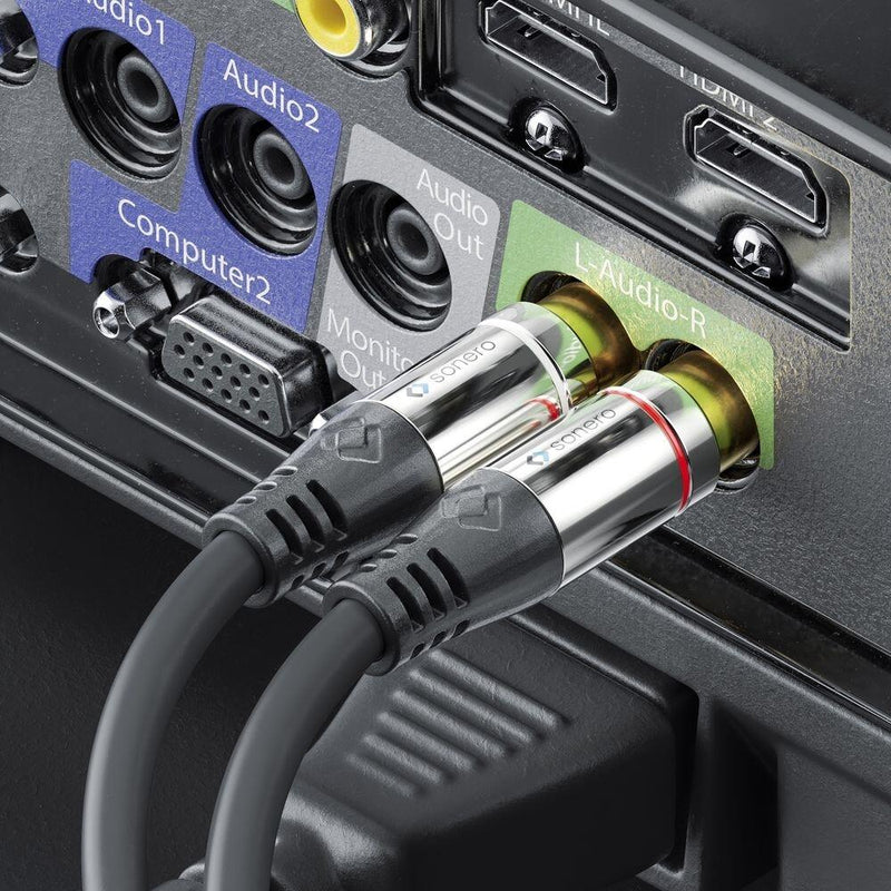 Sonero 2x Cinch auf 3,5mm Audio Kabel 0,5m
