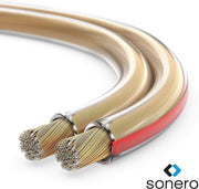 Sonero Lautsprecherkabel 2x2,5mm², CCA 10,0m, transparent