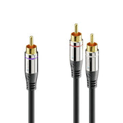 Sonero Cinch auf 2x Cinch Subwoofer Kabel 2,0m