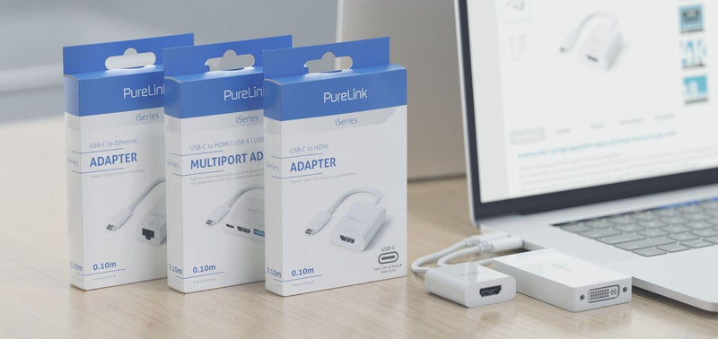 PureLink USB-C auf USB-C Kabel - 3.1 Gen 2, 5A, 10G, DP Alt Mode - iSerie - schwarz - 0,50m