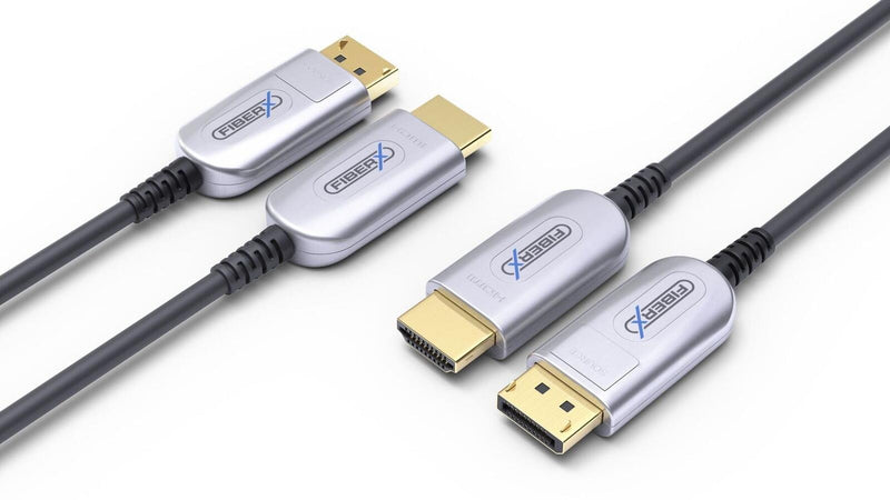FiberX Serie - DisplayPort 2.0 8K Glasfaser Extender Kabel - 40m